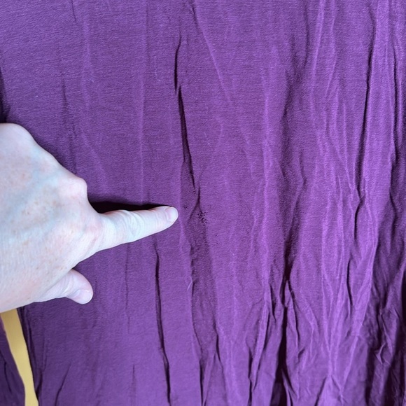 Fenn Wright Manson Plum Turtleneck High Low Modal Top Size Large - Picture 5 of 6